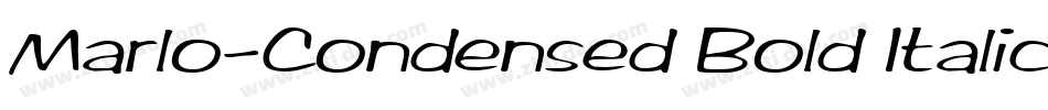 Marlo-Condensed Bold Italic字体转换